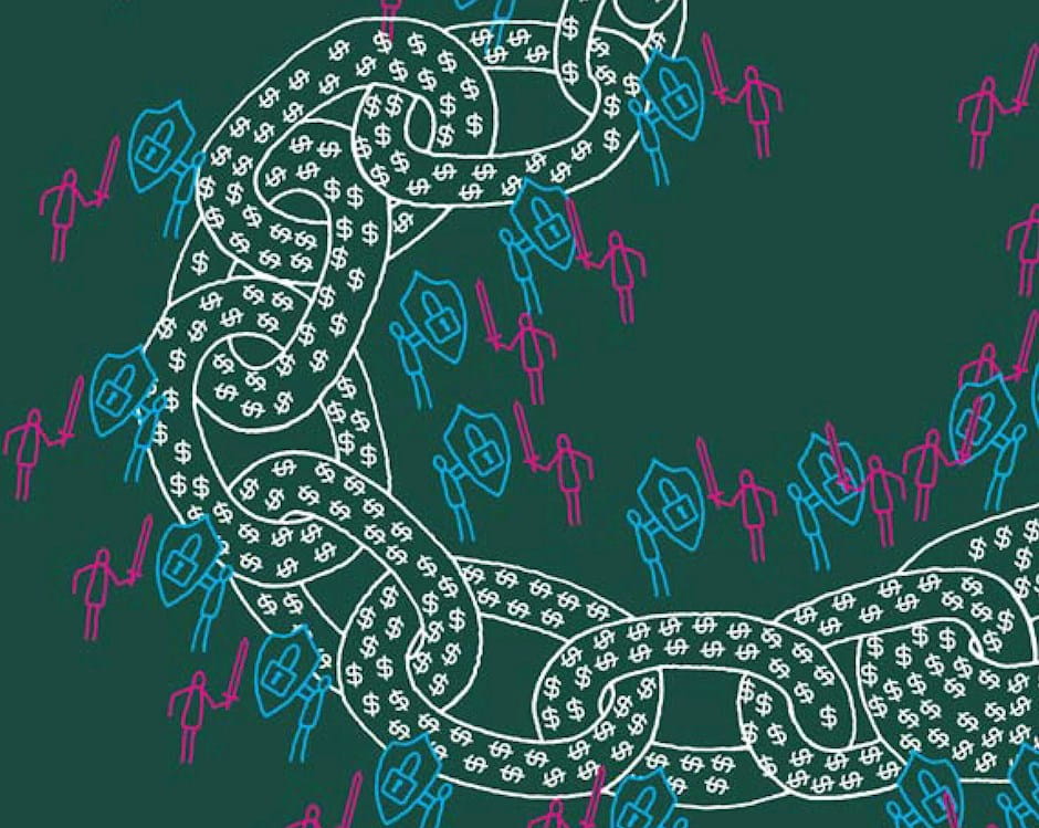 Battle around a blockchain