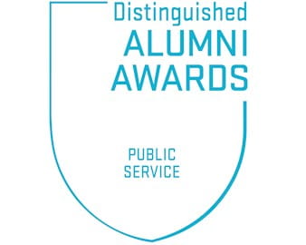 Public Service Distinguished Alumni Award shield logo