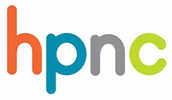 HPNC logo: HPNC written out in lowercase, rounded letters. h is orange, p is blue, n is gray, and c is lime green.