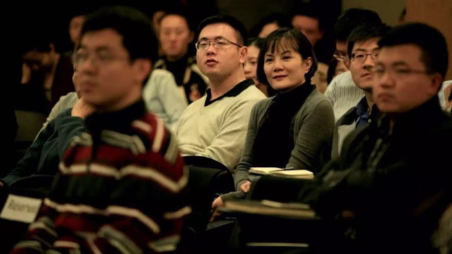 Audience members at China’s Macro-Economy, Capital Market and Oversea M&A