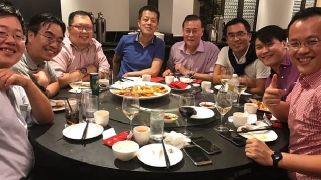 Alumni dinner in Sinagpore