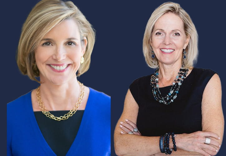 Linnea Conrad Roberts and Sallie Krawcheck