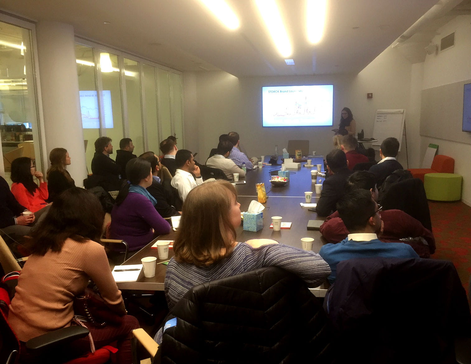 Photo of a group during a presentation
