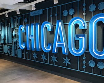Chicago wall at the LinkedIn Chicago Office