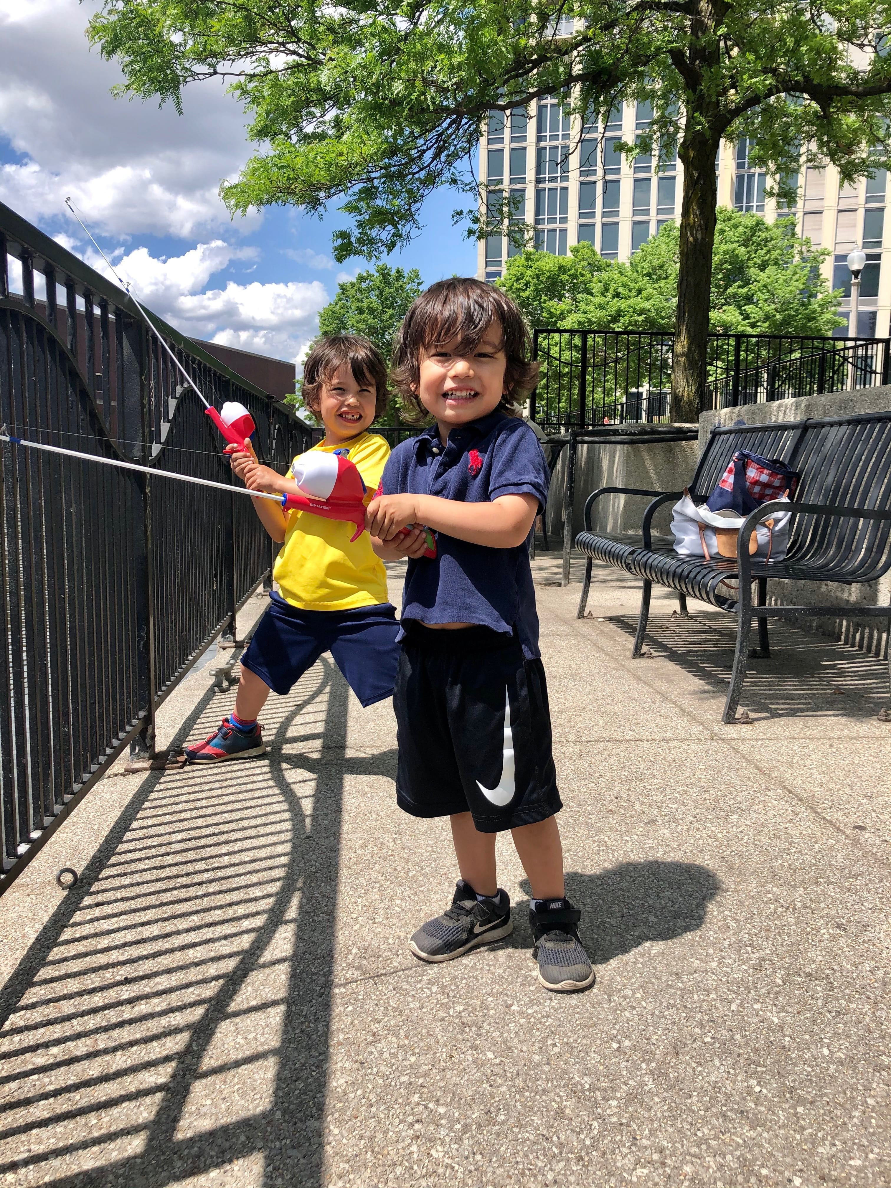 Ashbee's sons fishing