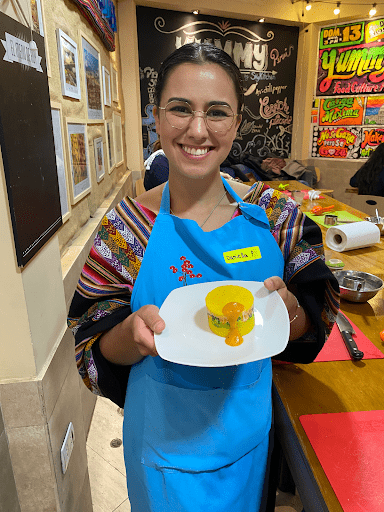 Daniella Pombo Cooking Causa 