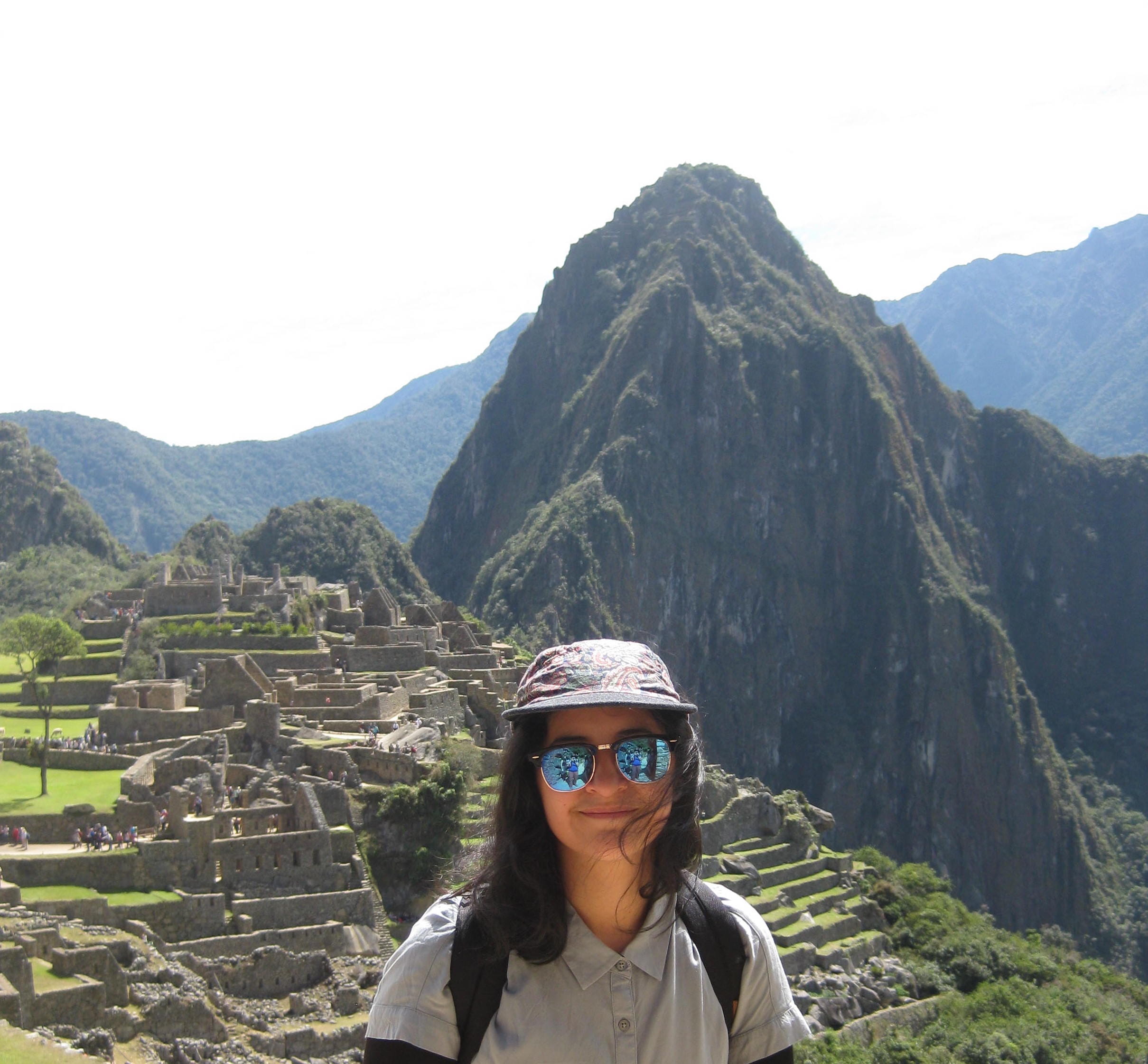 Lynnette Miranda with mountains in background