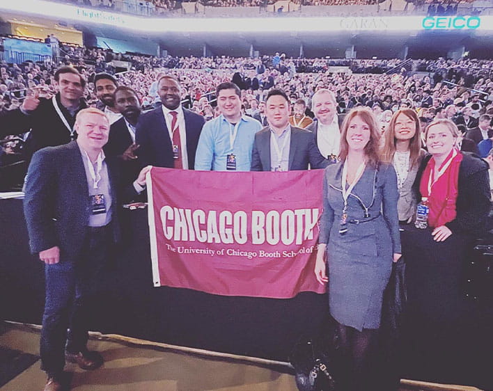 Members of the Investment Management Club at the Berkshire Hathaway's Annual Meeting in Omaha, Nebraska