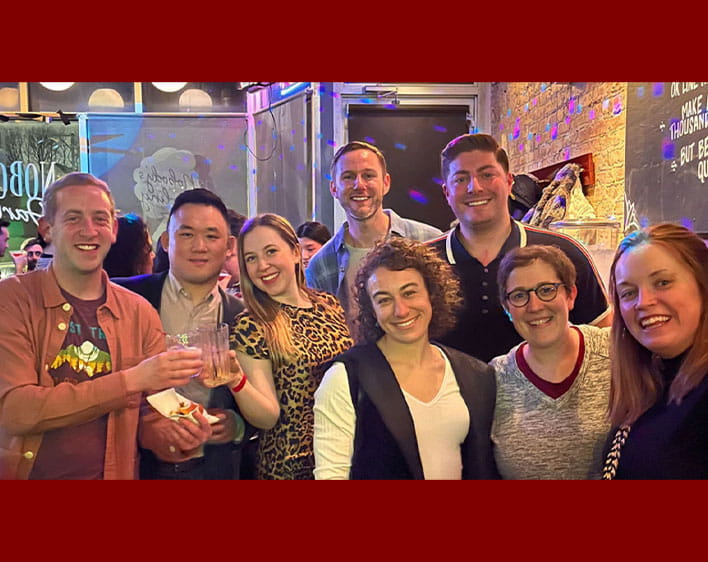 members of Booth Pride posing together 