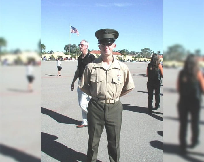 Brian at bootcamp in 2002