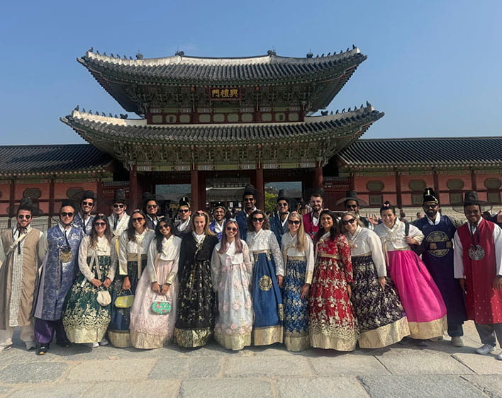 Group of Boothies out of the country 