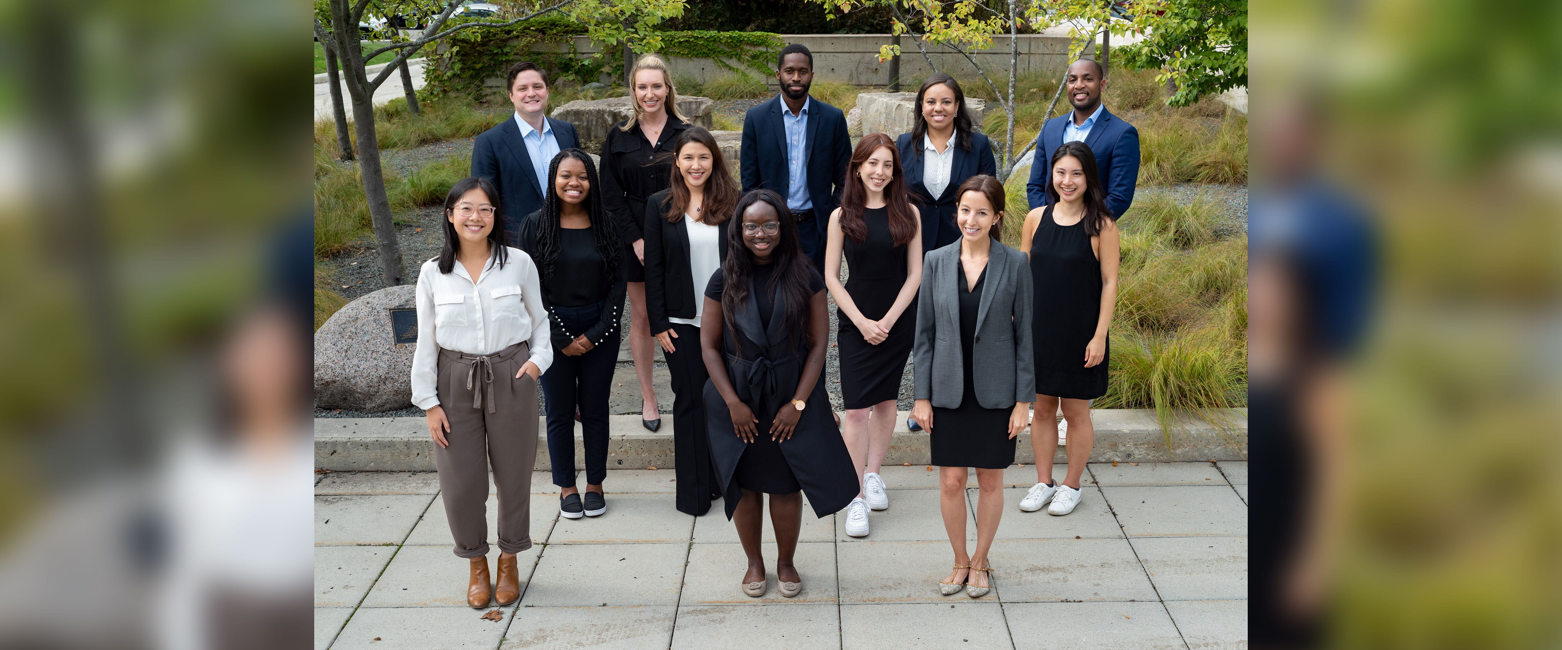 2022 Forte Fellows photographed outside together in formal attire