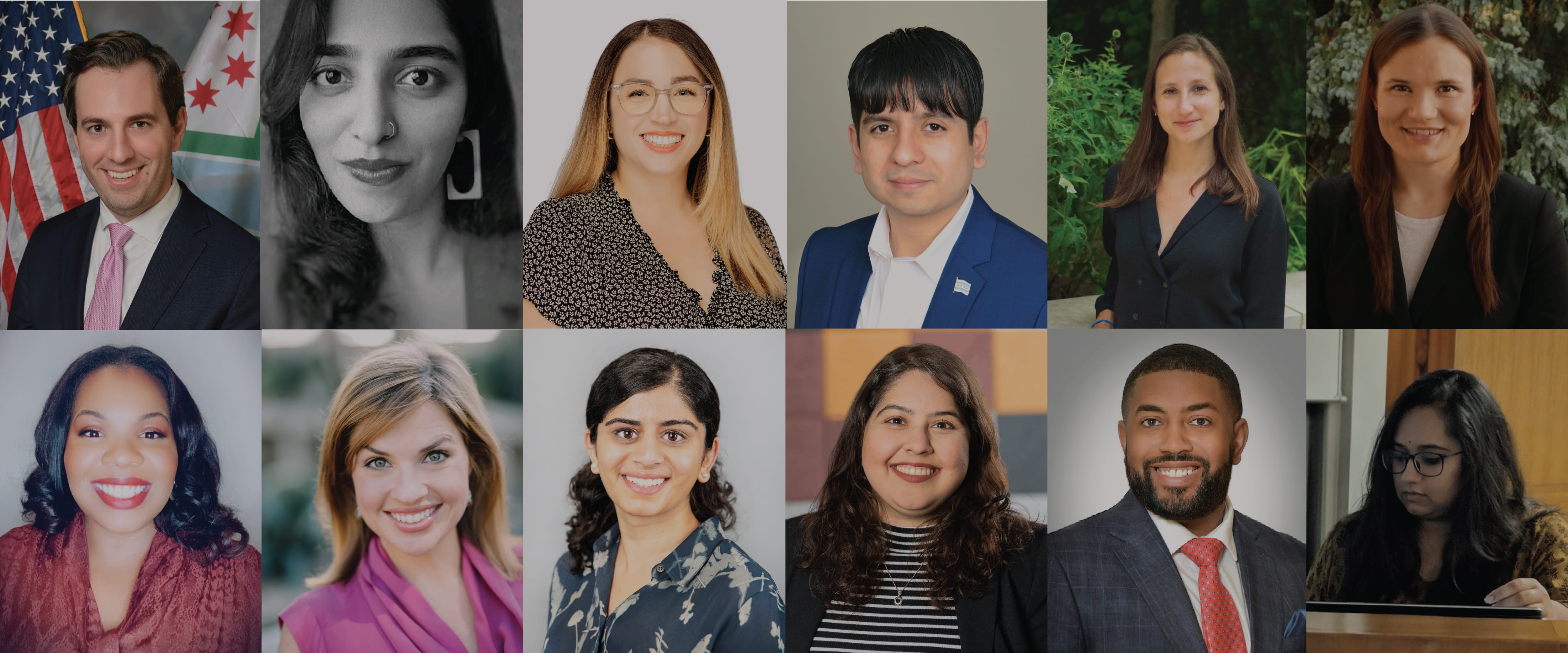 Collage of incoming Neubauer Civic Scholars