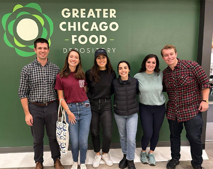 group of Giving Something Back group member at an event