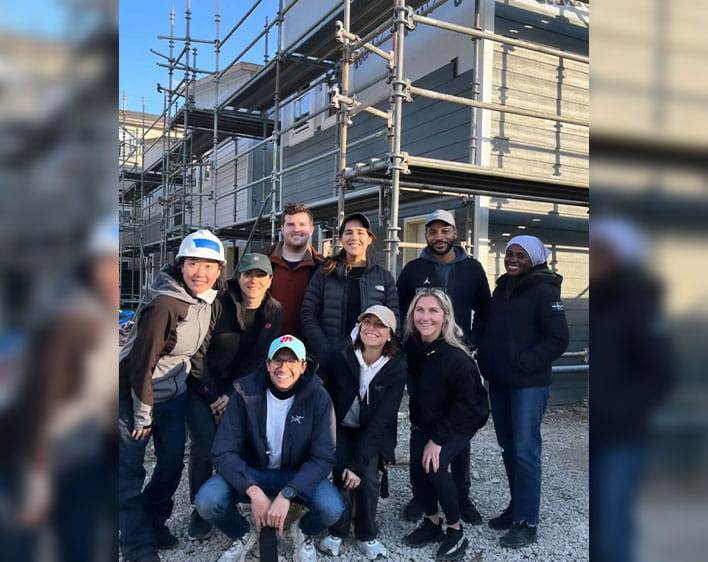 group of Giving Something Back group members at an event