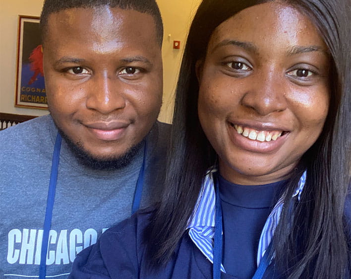 Selfie of Ayo and Kofo