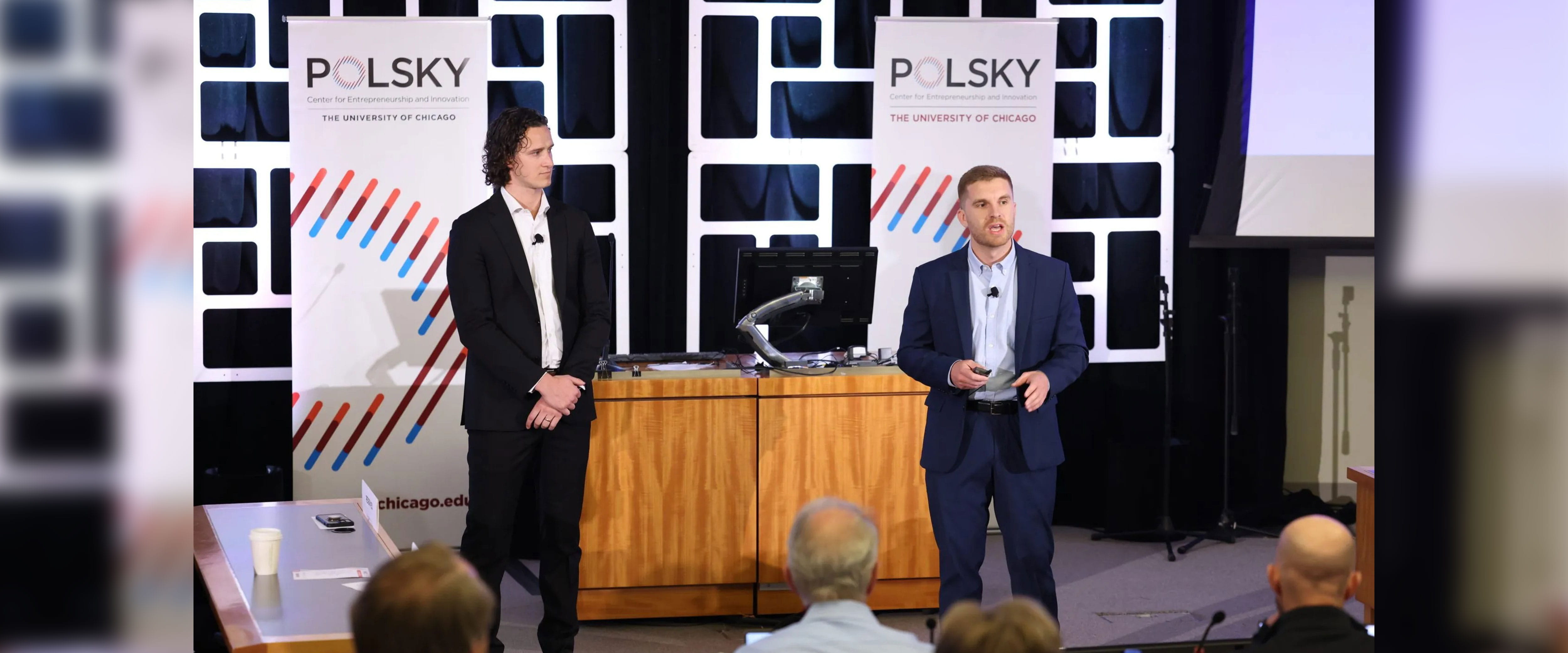 speakers at Polsky Center event