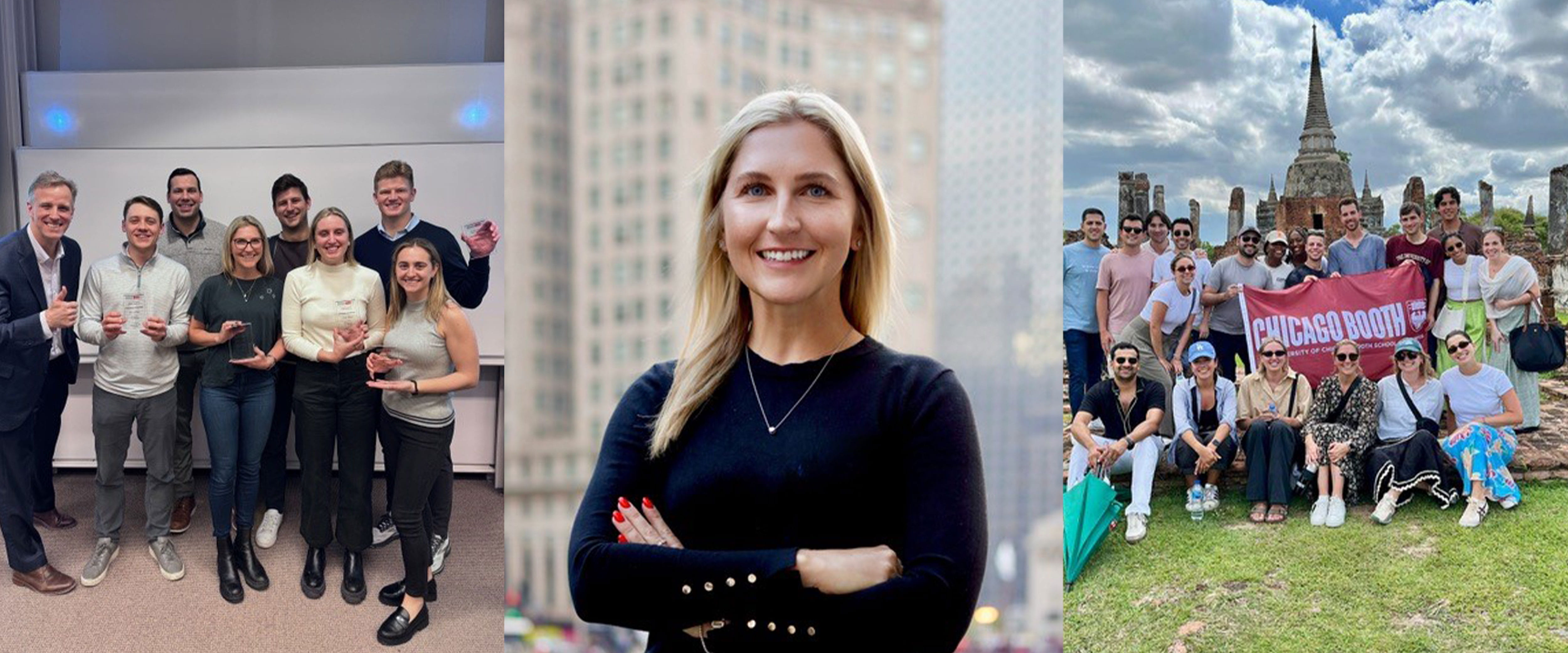 collage of Lauren and her peers