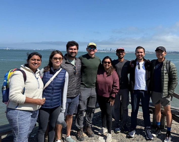 Zachary and friends outdoors in San Francisco