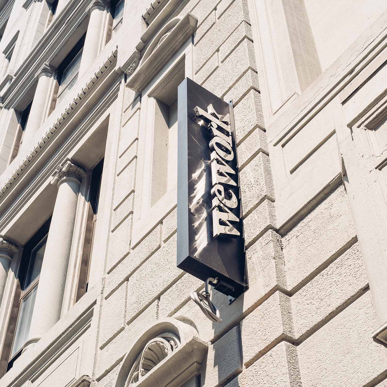 PFall 2015 Perspectives A Work Day With Ariel Tiger We Work Head Quarters Sign