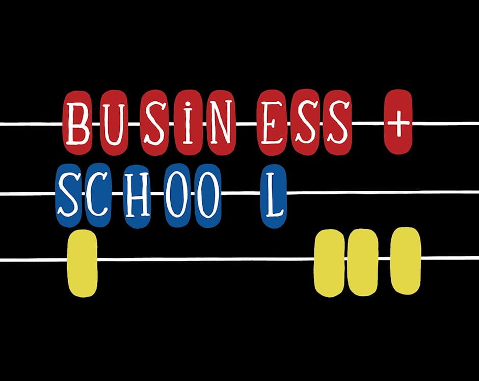 Illustration of Business + School