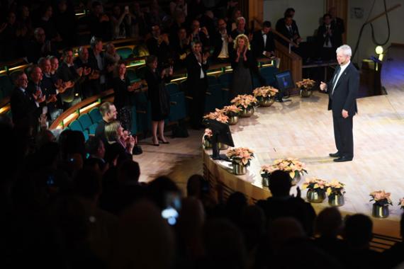 Richard Thaler delivers the Nobel lecture in economics in Stockholm