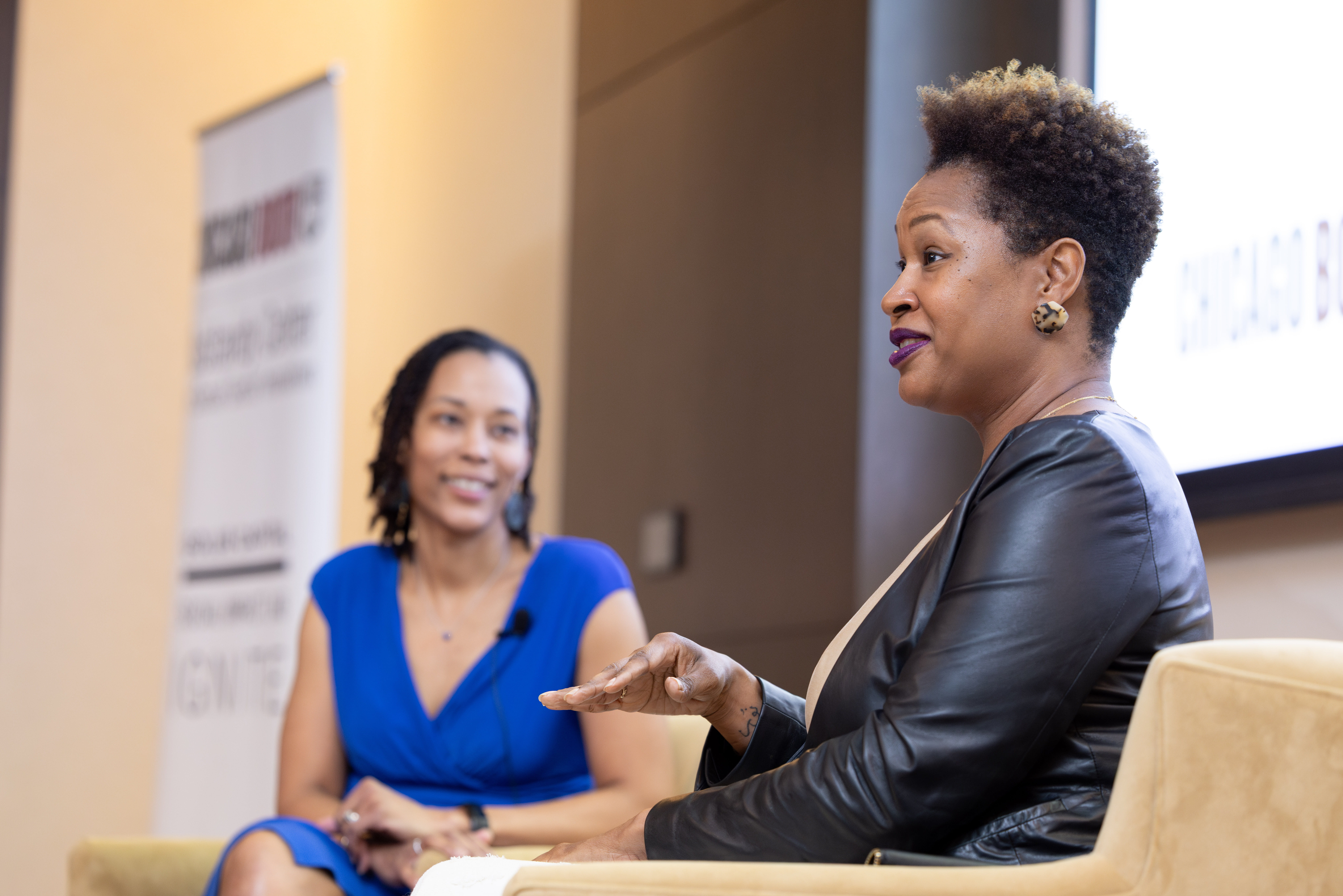 Tyeise Huntley and Carmita Semaan