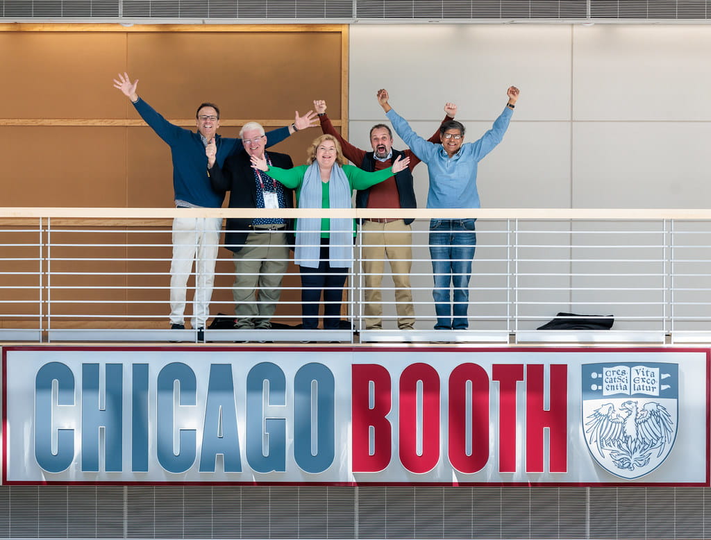 Class photo at Harper Center