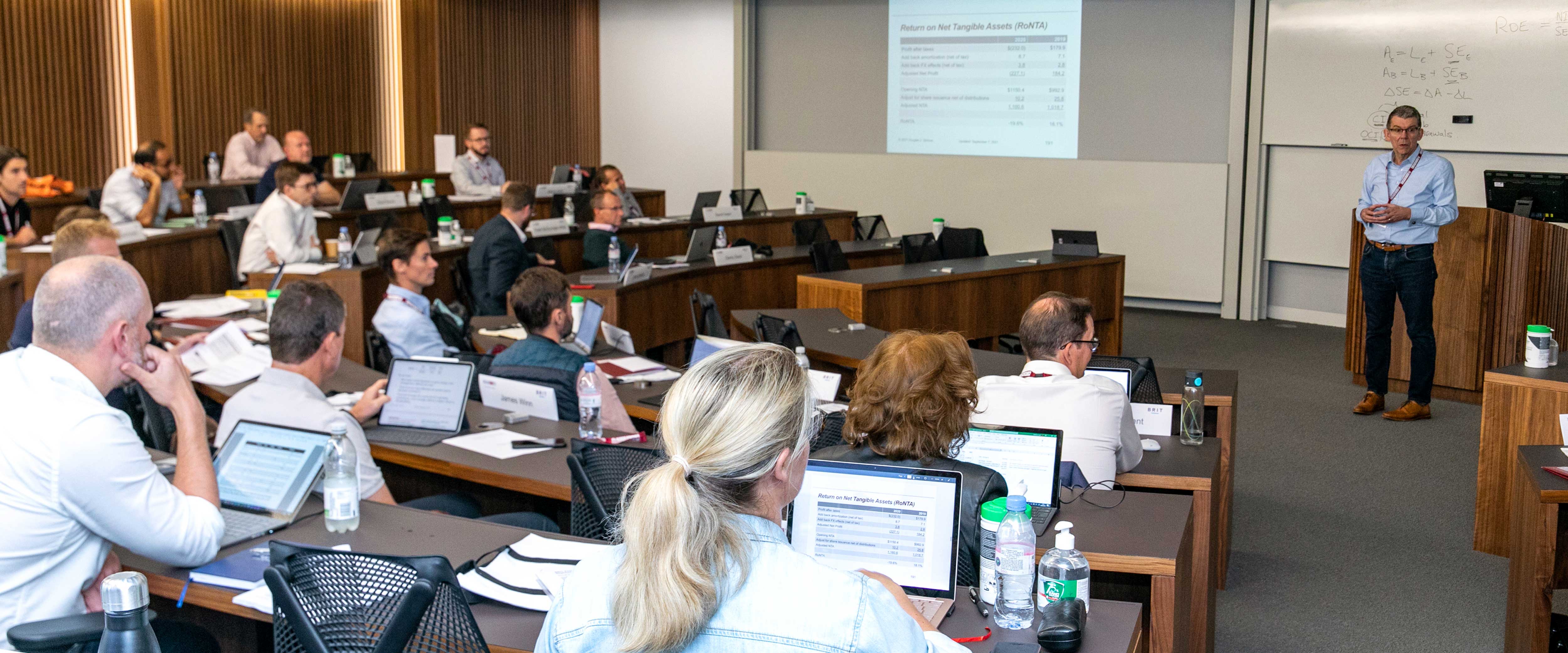 Chicago Booth Professor Douglas Skinner teaching a class