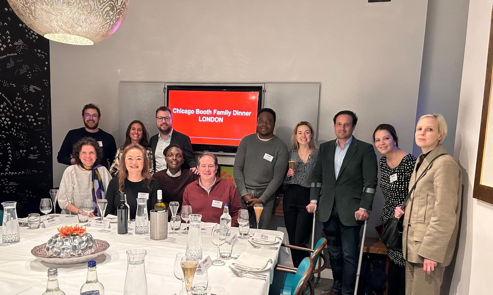 EMBA Booth Family Dinner Photo