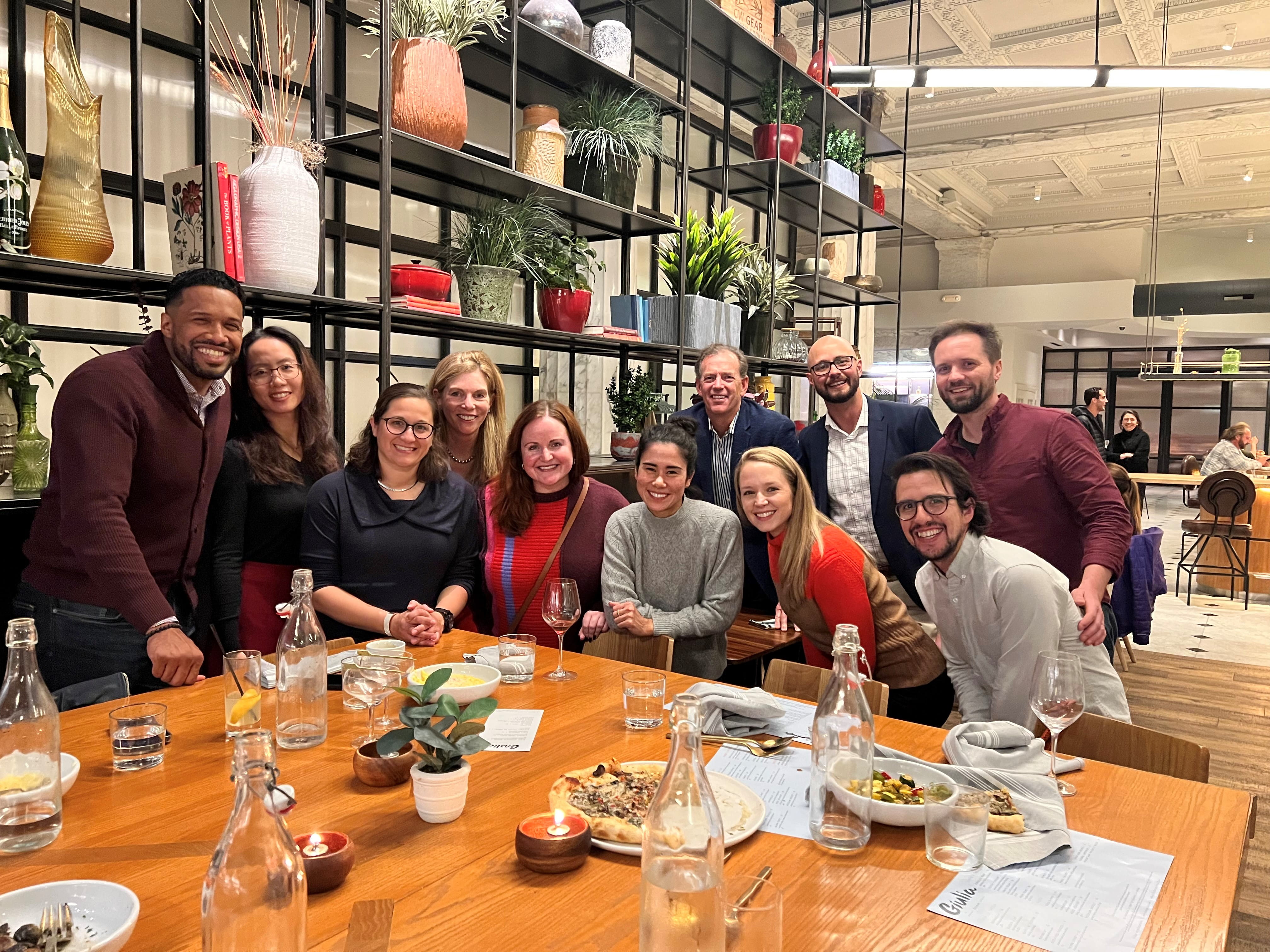 Recent Alumni Booth Family Dinner Photo