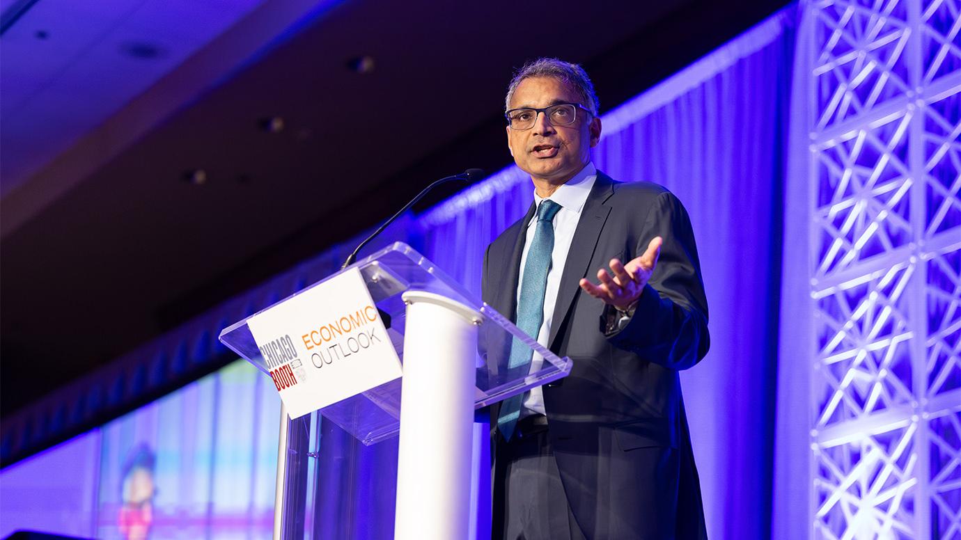 Madhav Rajan, the Steven S. Wymer Dean and Distinguished Service Professor of Accounting, Chicago Booth; Chief Global Strategist, University of Chicago