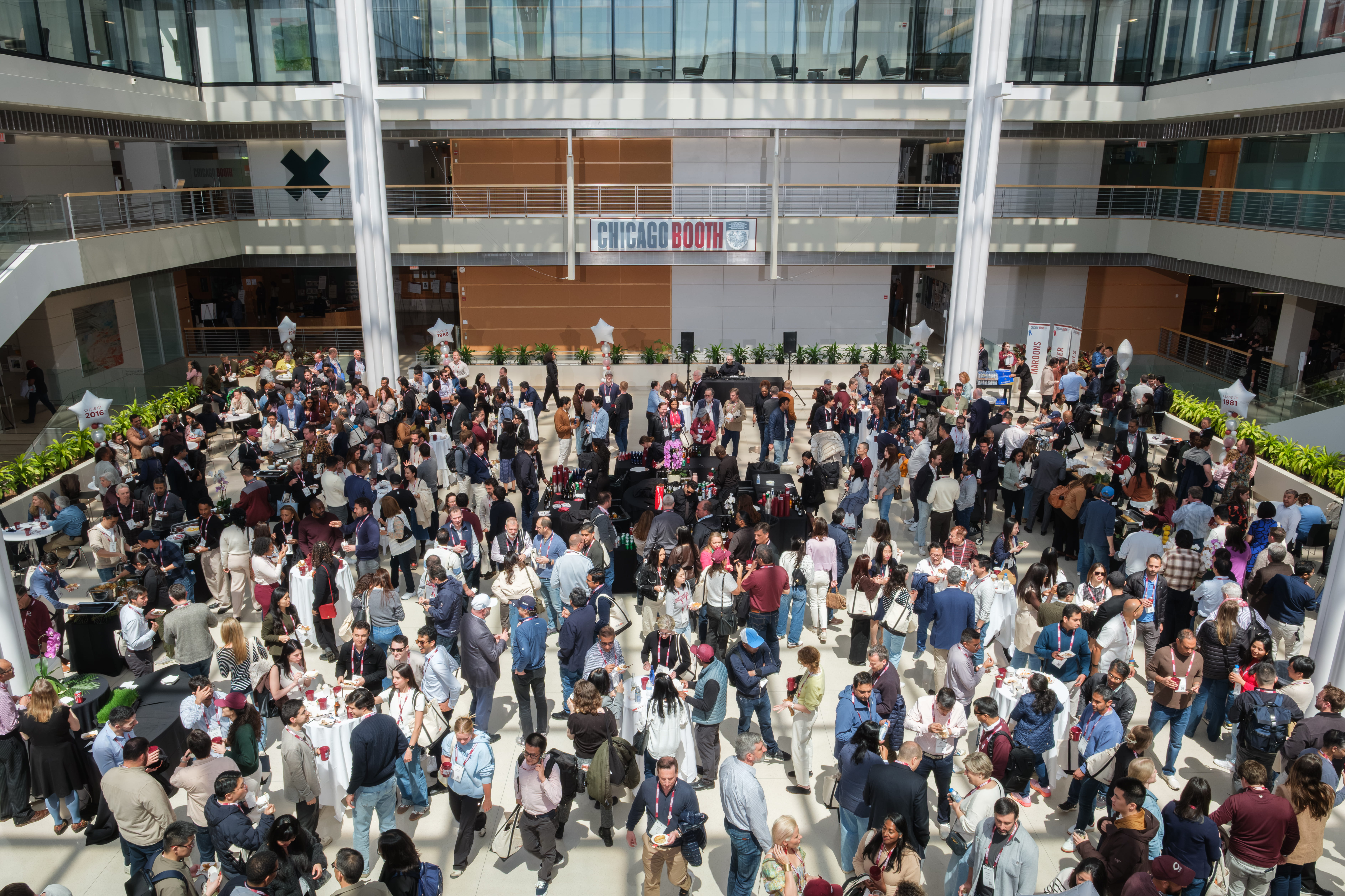 Alumni gathered at Harper Center for Back to Booth and Reunion Celebration