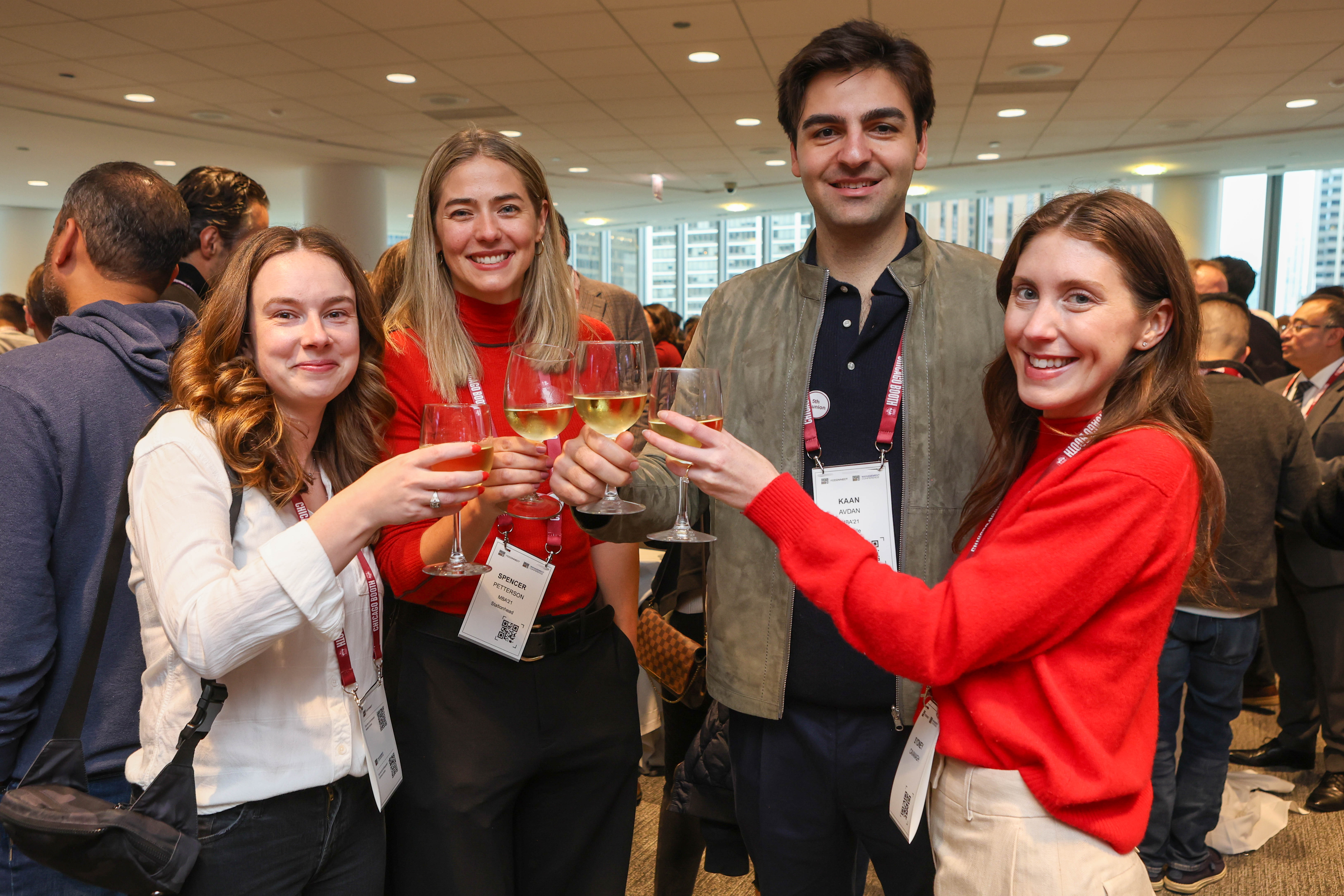 Alumni at Reconnect Happy Hour 