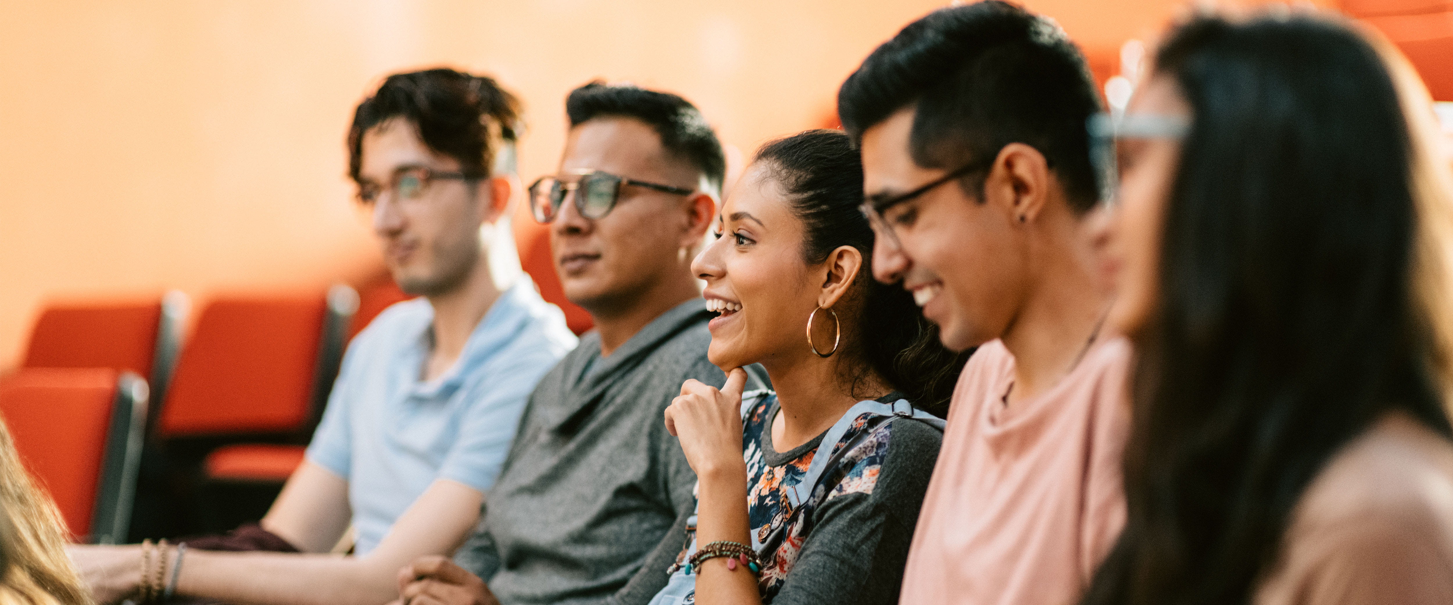 group of students in a classroom