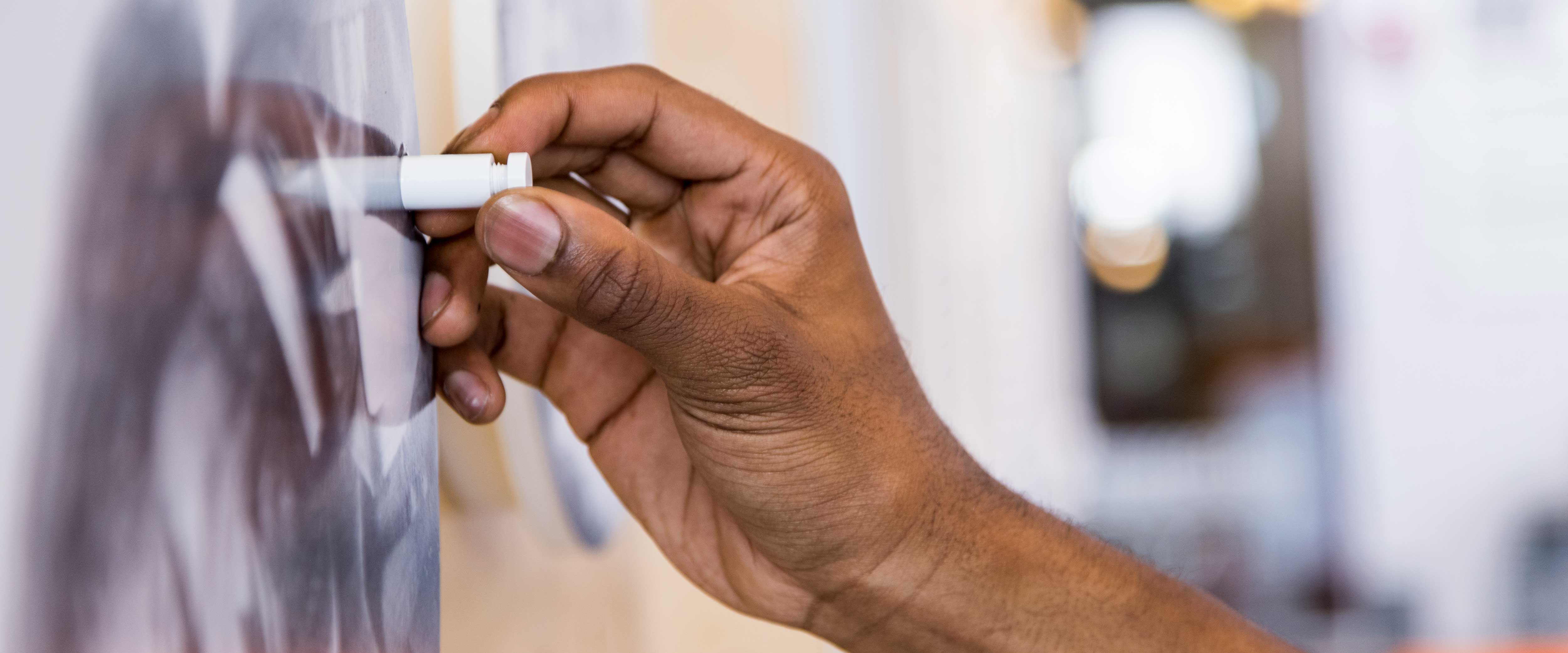 Hand spinning a face panel