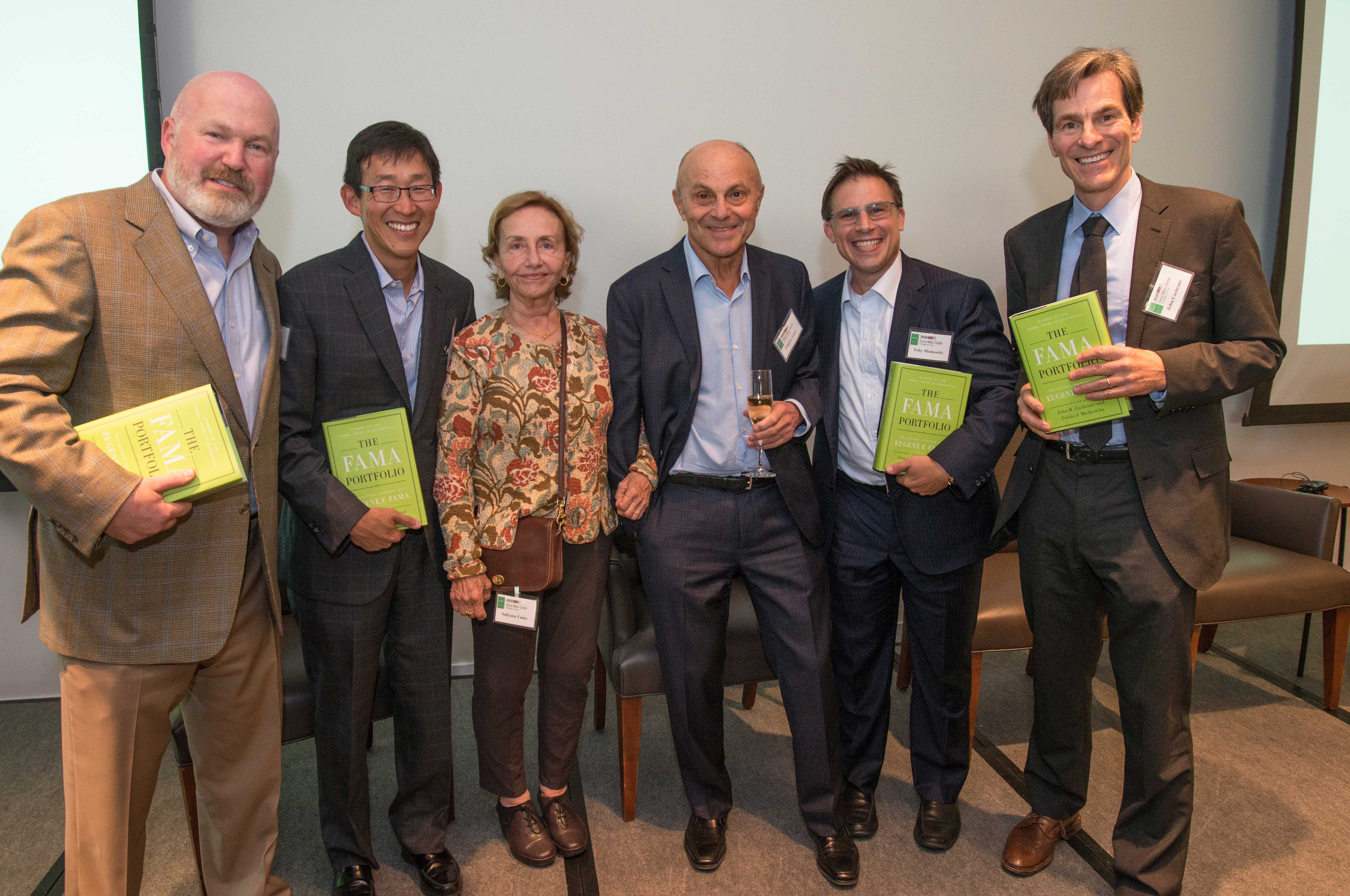 Eugene Fama, John Liew with FMC faculty