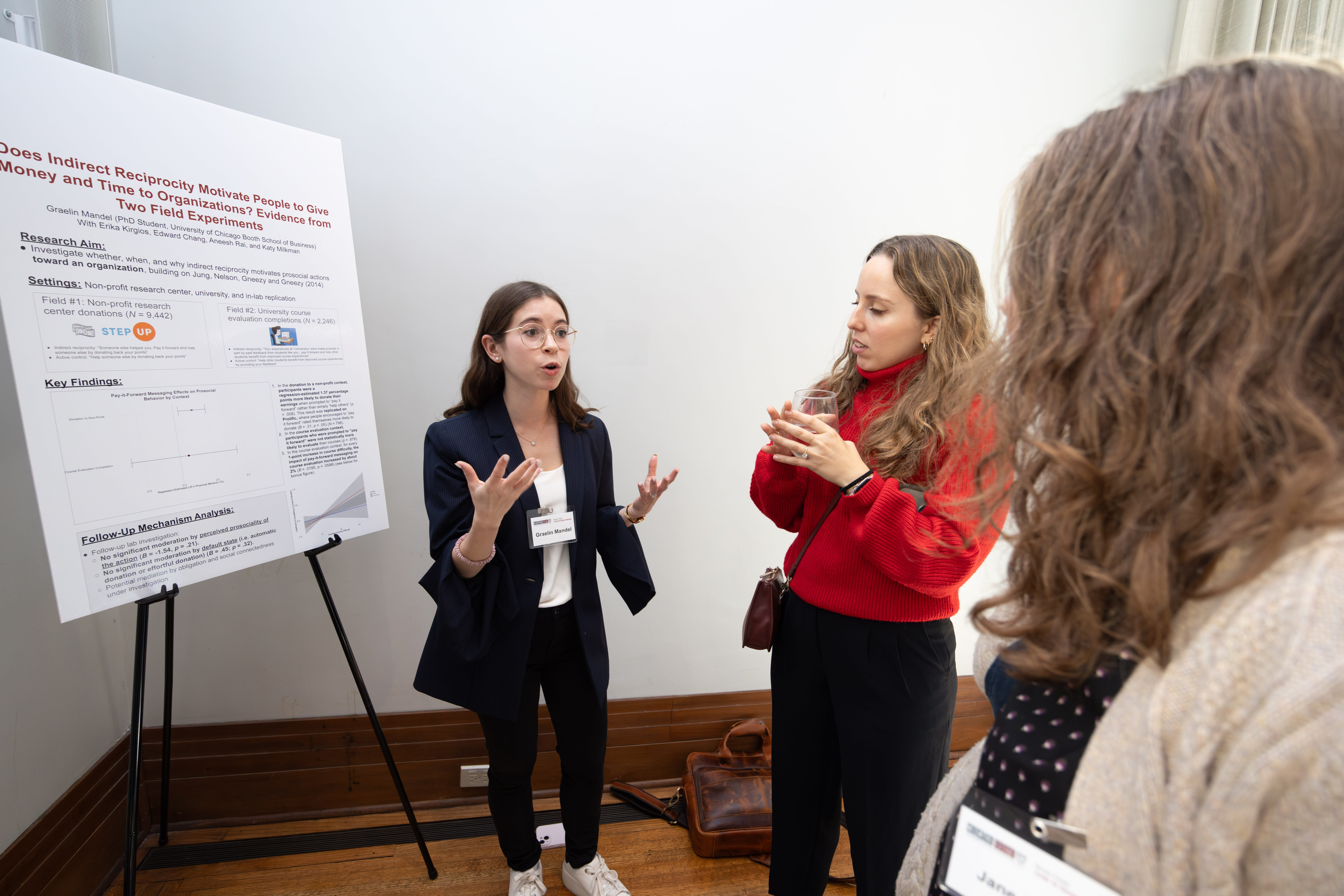 Graelin Mandel presents a poster 