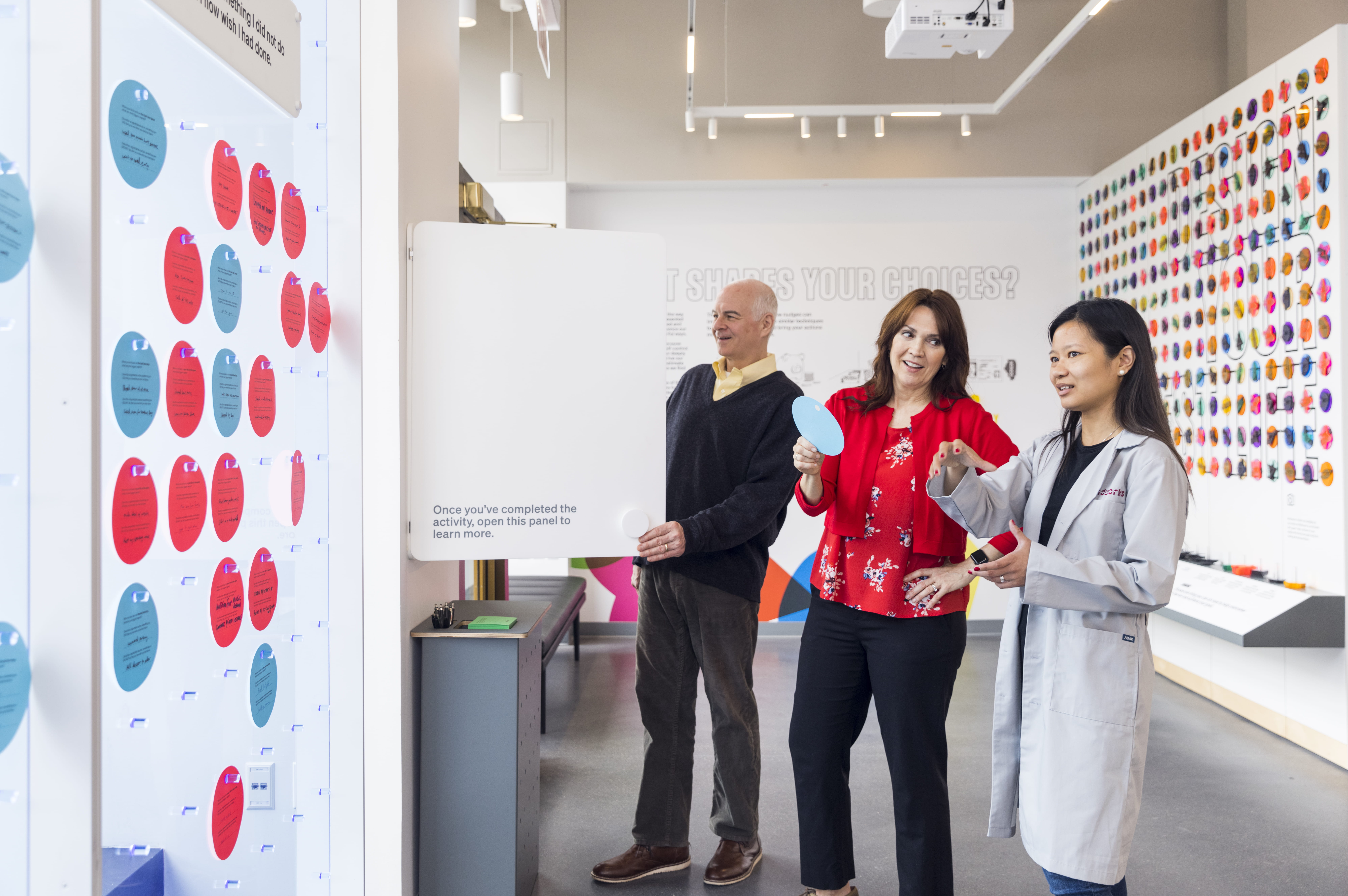Mindworks guests engaging with an exhibit