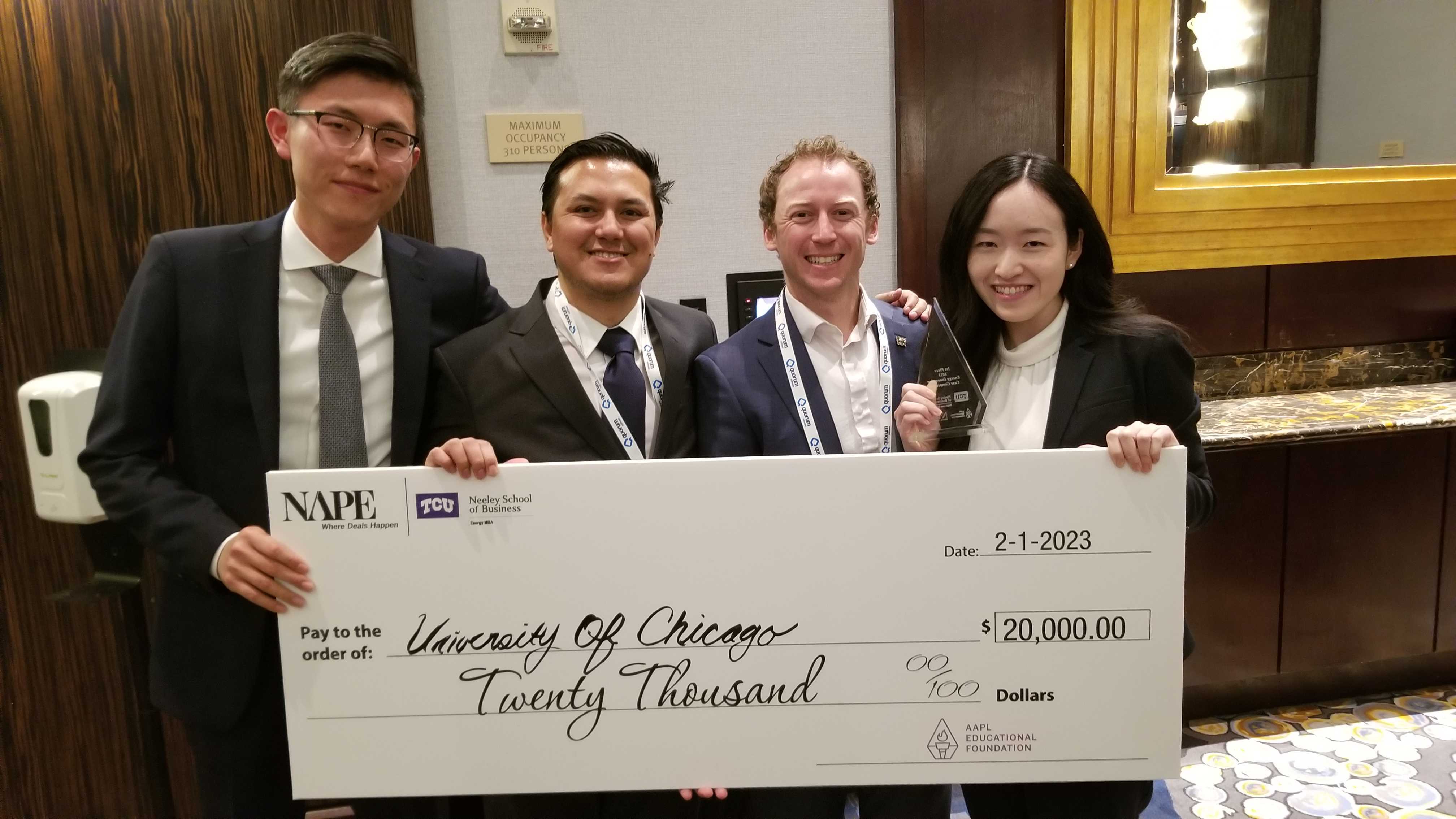 NAPE/ TCU Energy Innovation Case Competition team