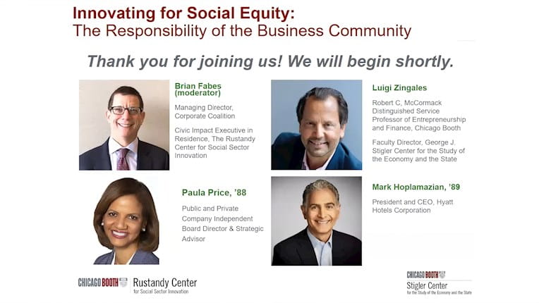 Video Thumbnail | Innovating Social Equity: Responsibility of the Business Community