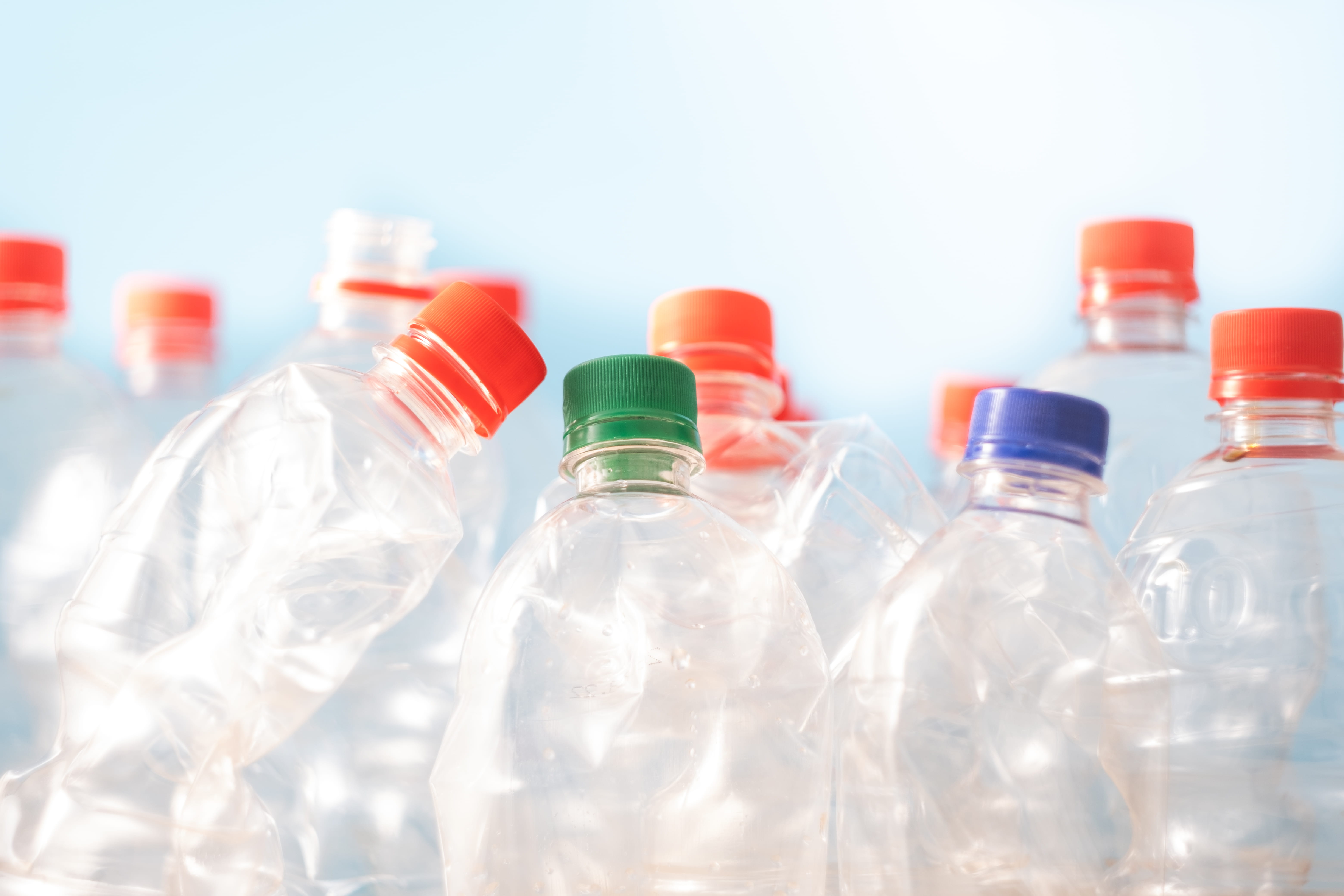 plastic water bottles