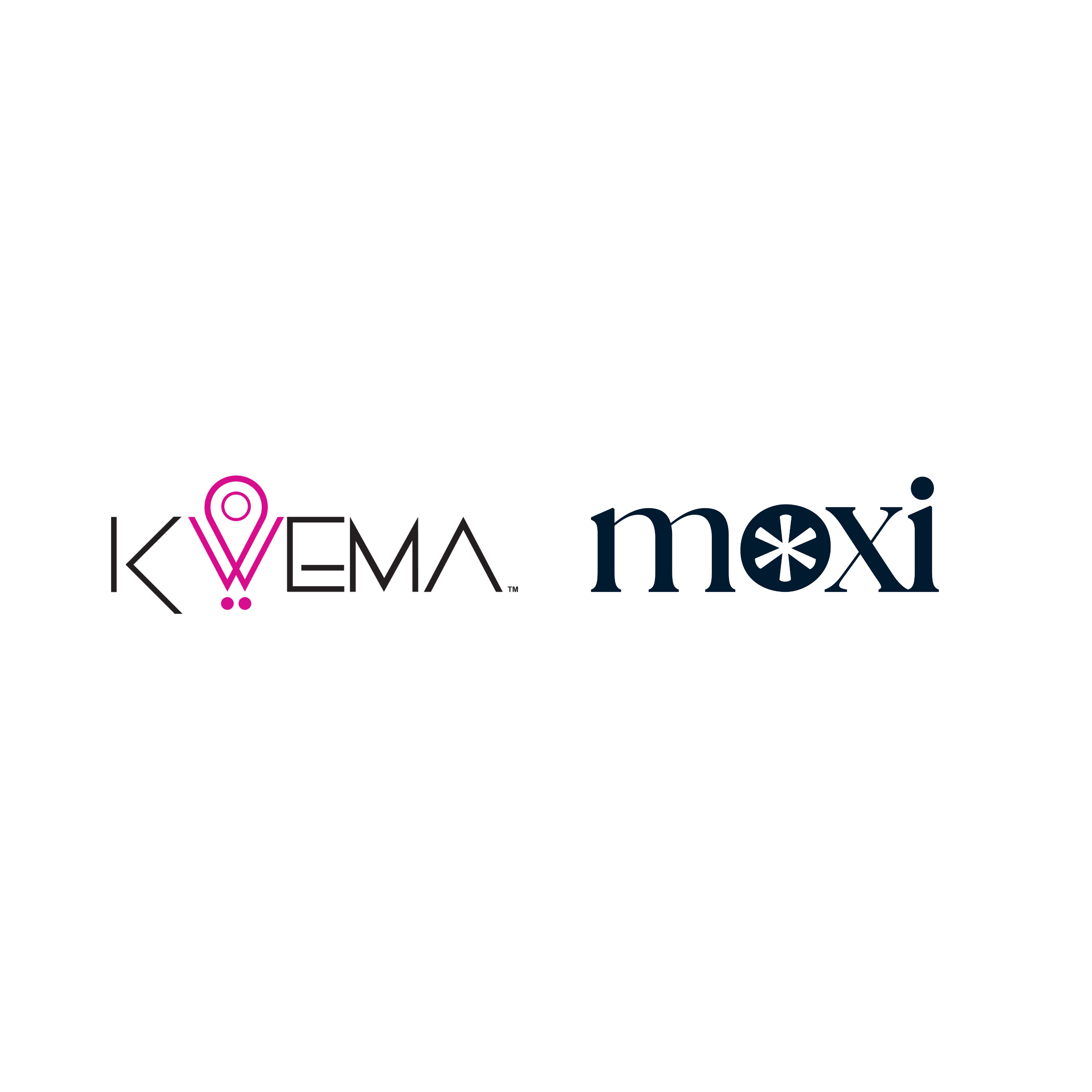 Logos for Kwema and Moxi