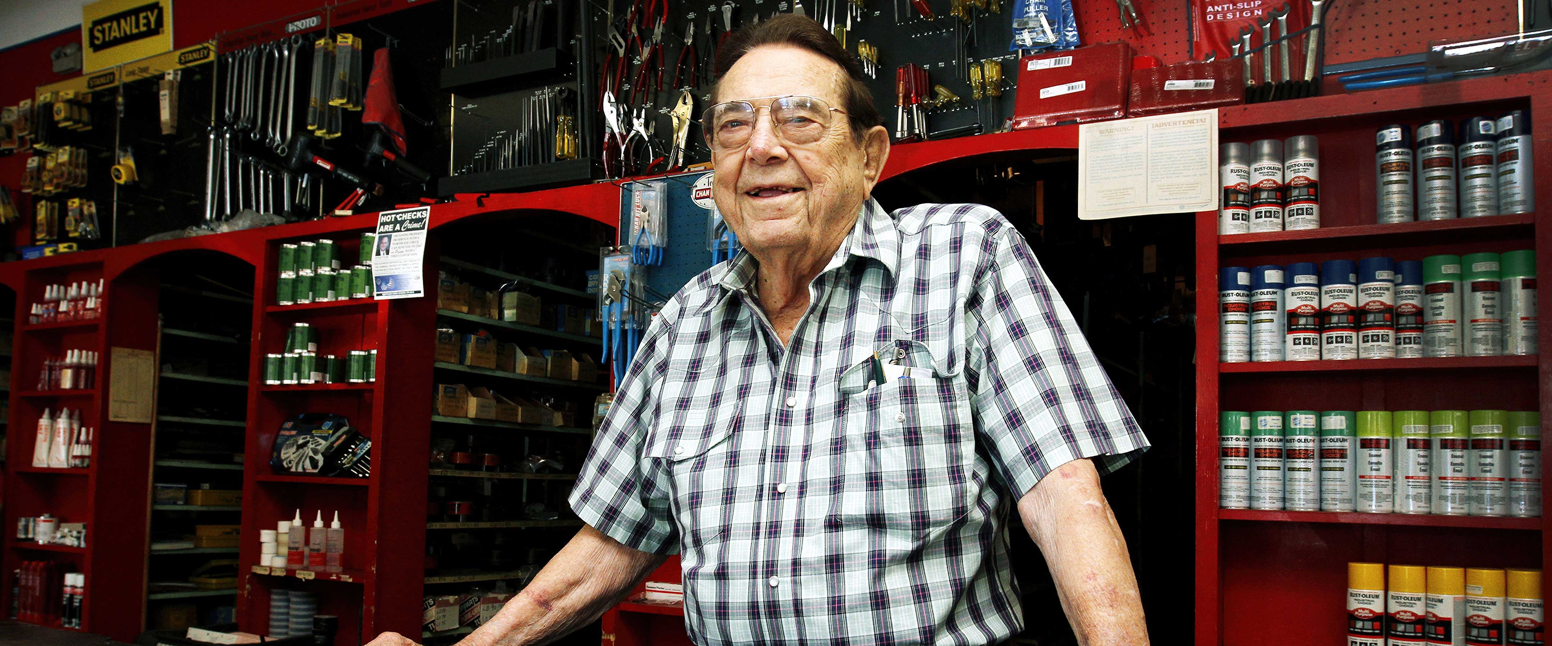 Cashier at small store