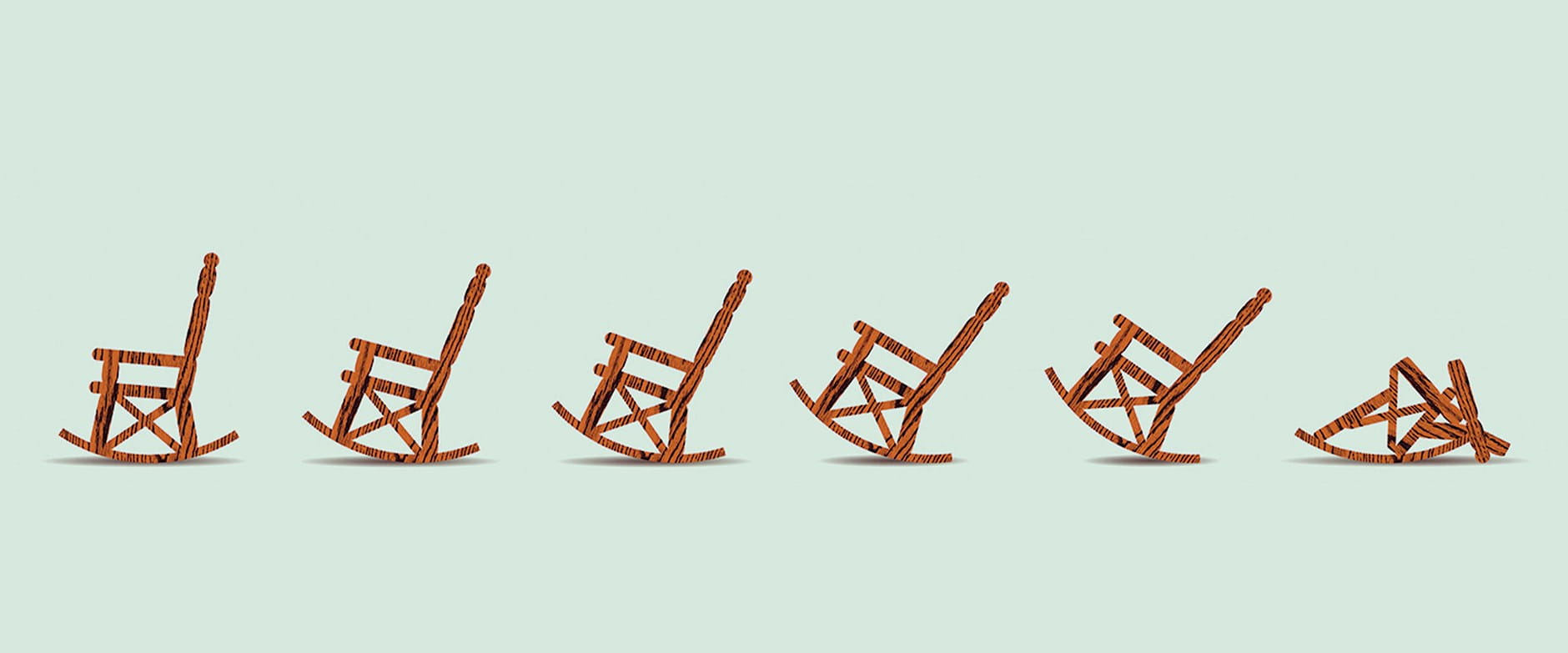 Progression of a breaking rocking chair
