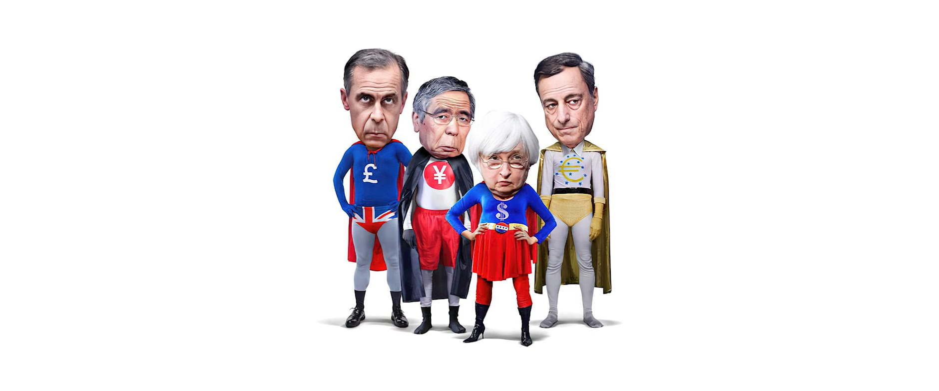 Central bankers that look like superheroes