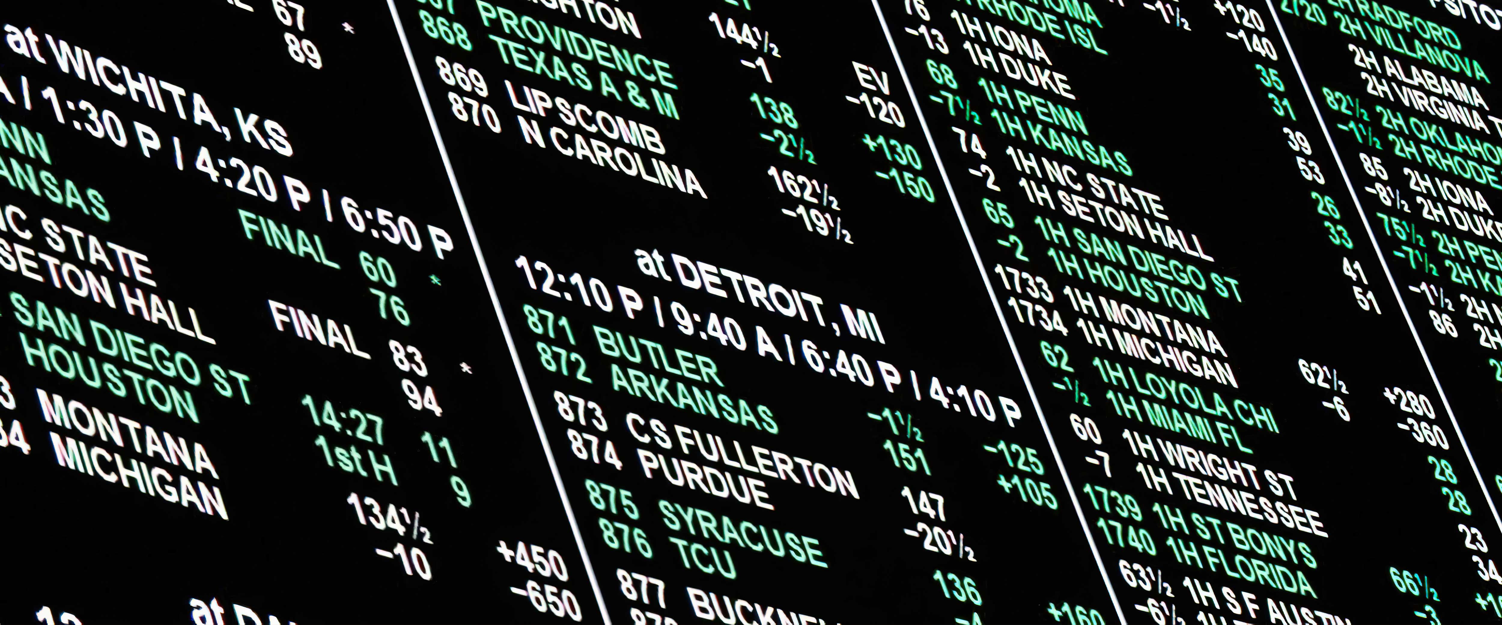 Off Track betting board