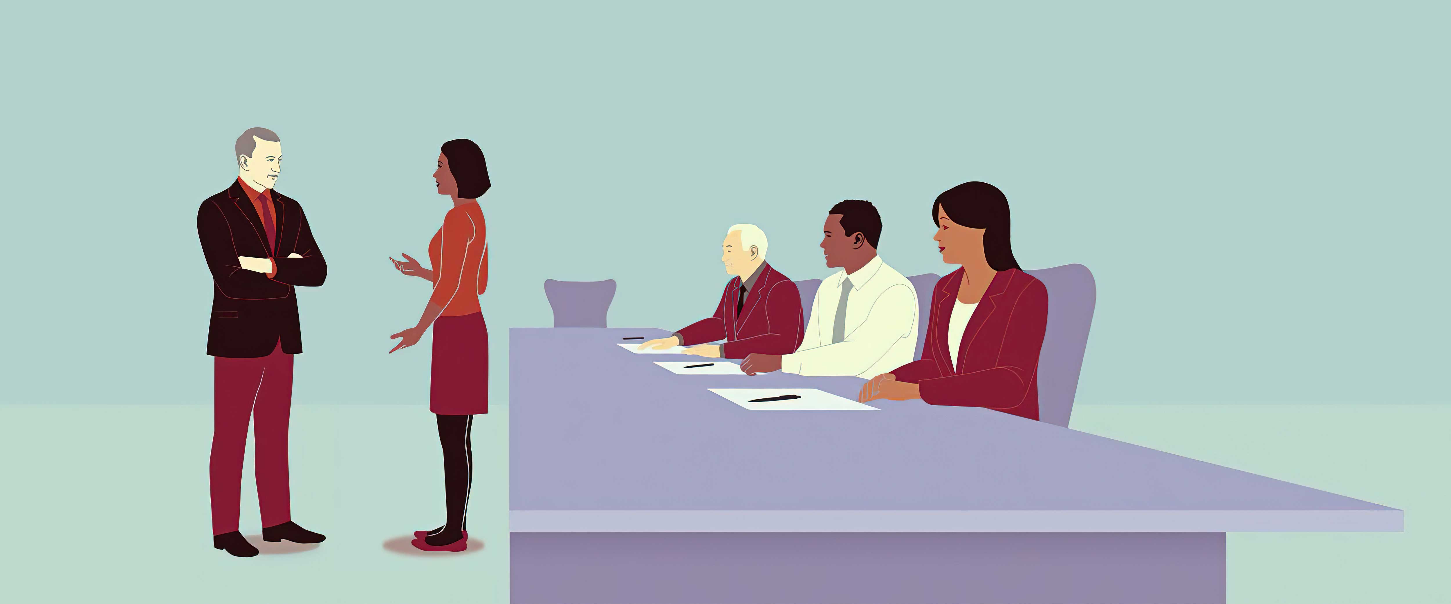 Diverse business people discussing in a meeting