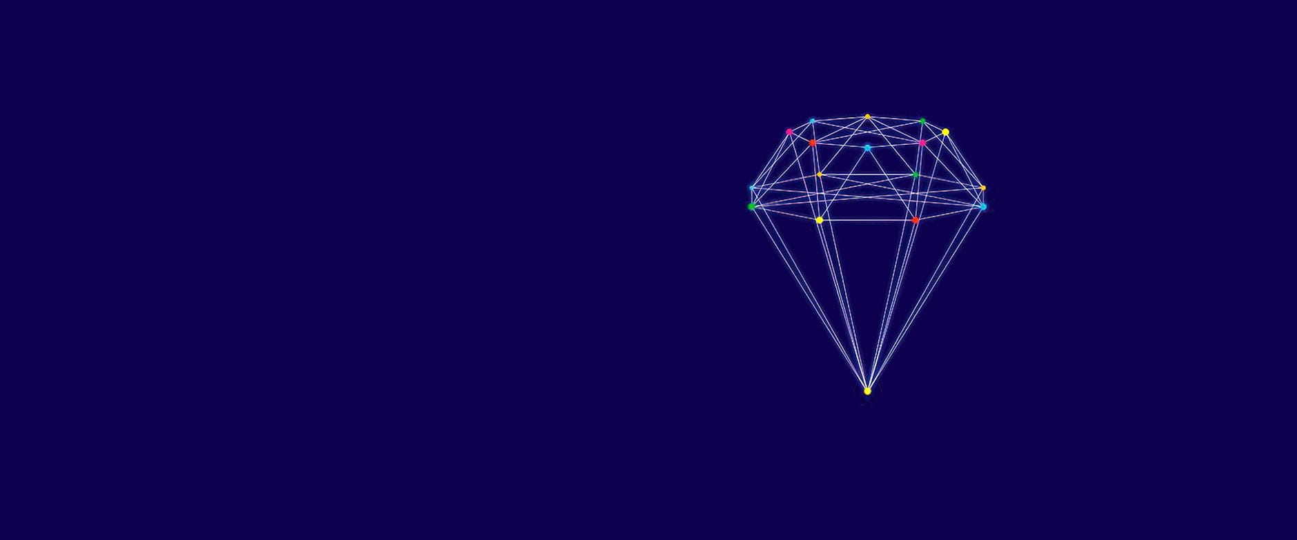 Network connections in the shape of a diamond