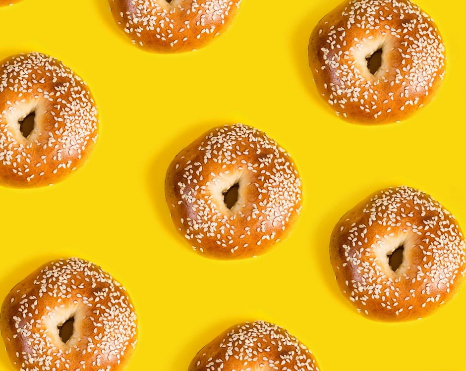 Sesame seed bagels